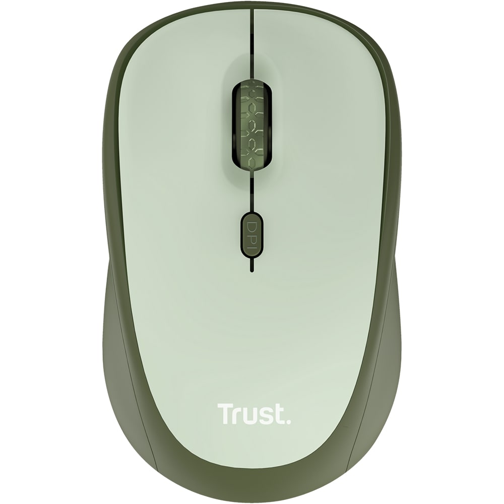 Mouse Wireless TRUST Yvi+ 24552, 1600 dpi, verde