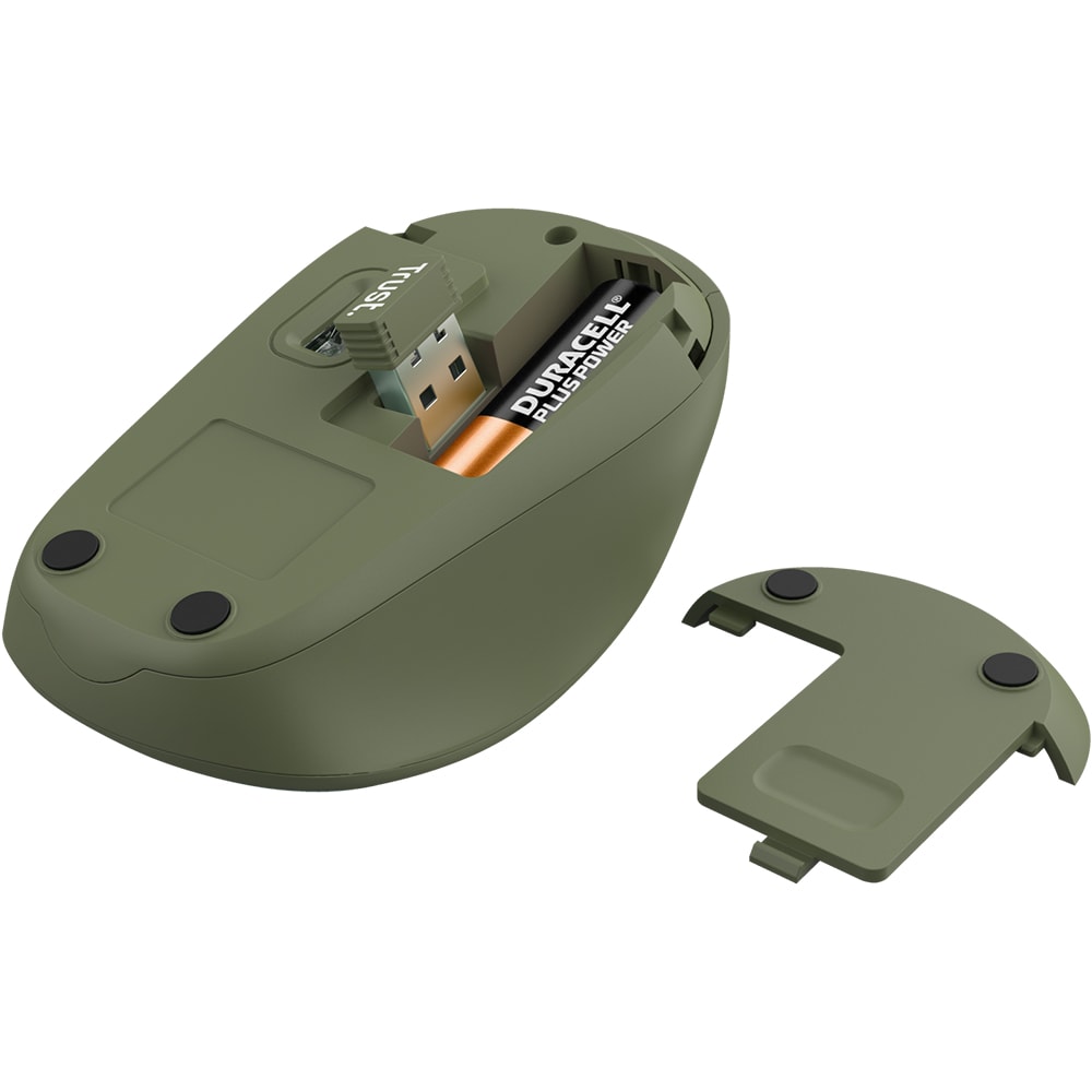 Mouse Wireless TRUST Yvi+ 24552, 1600 dpi, verde