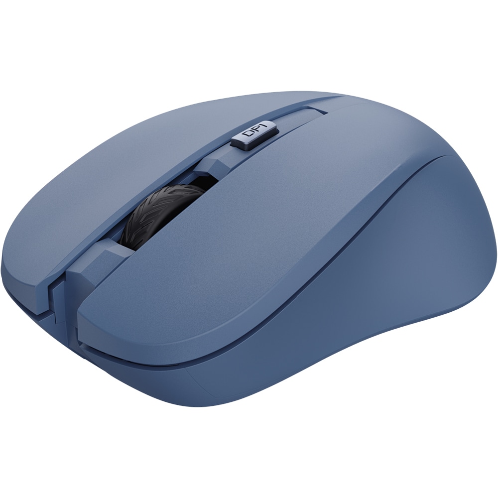 Mouse Wireless TRUST Mydo 25041, 1800 dpi, albastru