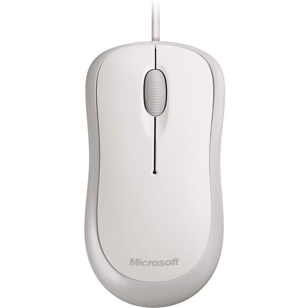 Mouse cu fir MICROSOFT Basic Optical, USB, alb