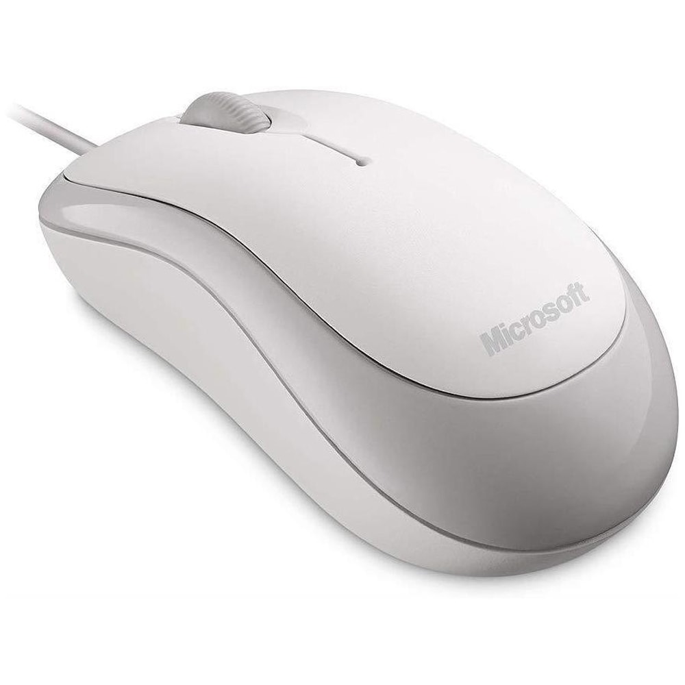 Mouse cu fir MICROSOFT Basic Optical, USB, alb