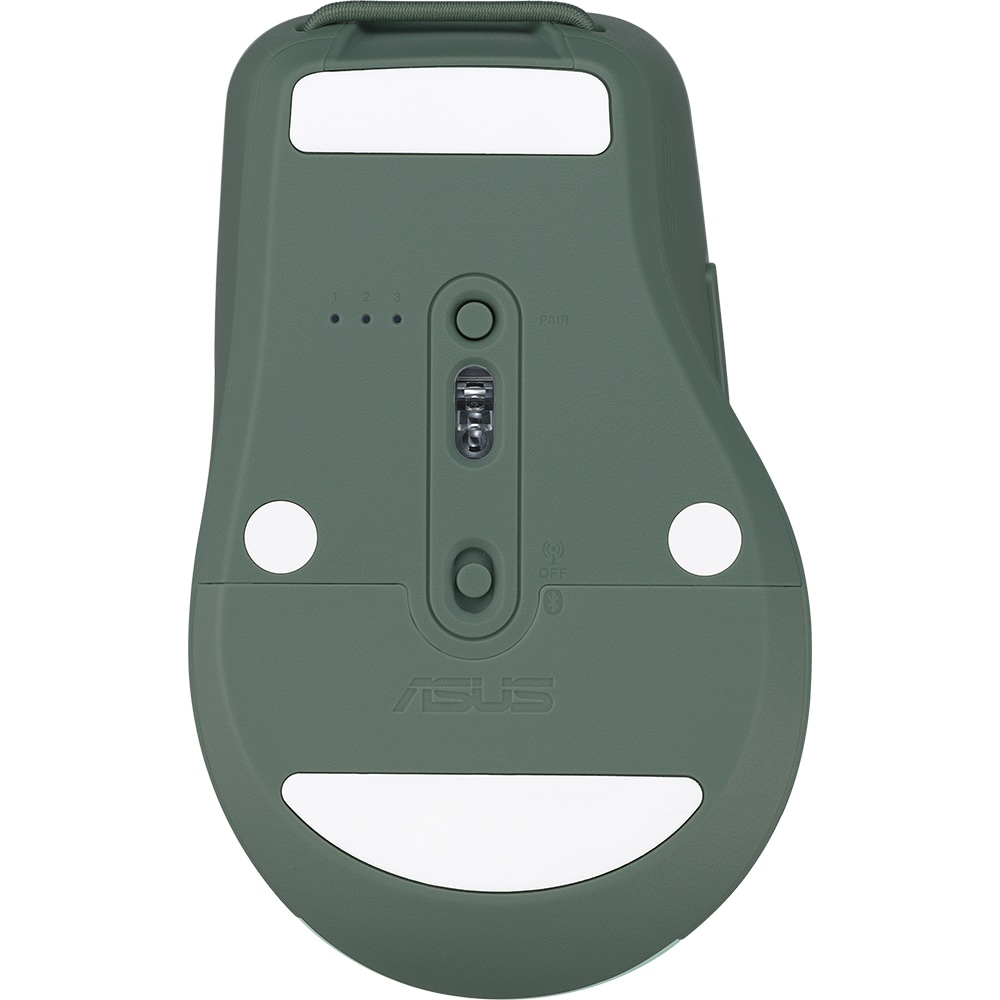Mouse Wireless ASUS SmartO Mouse MD200 Silent Plus, Dual Mode, 4200 dpi, Bluetooth, verde deschis