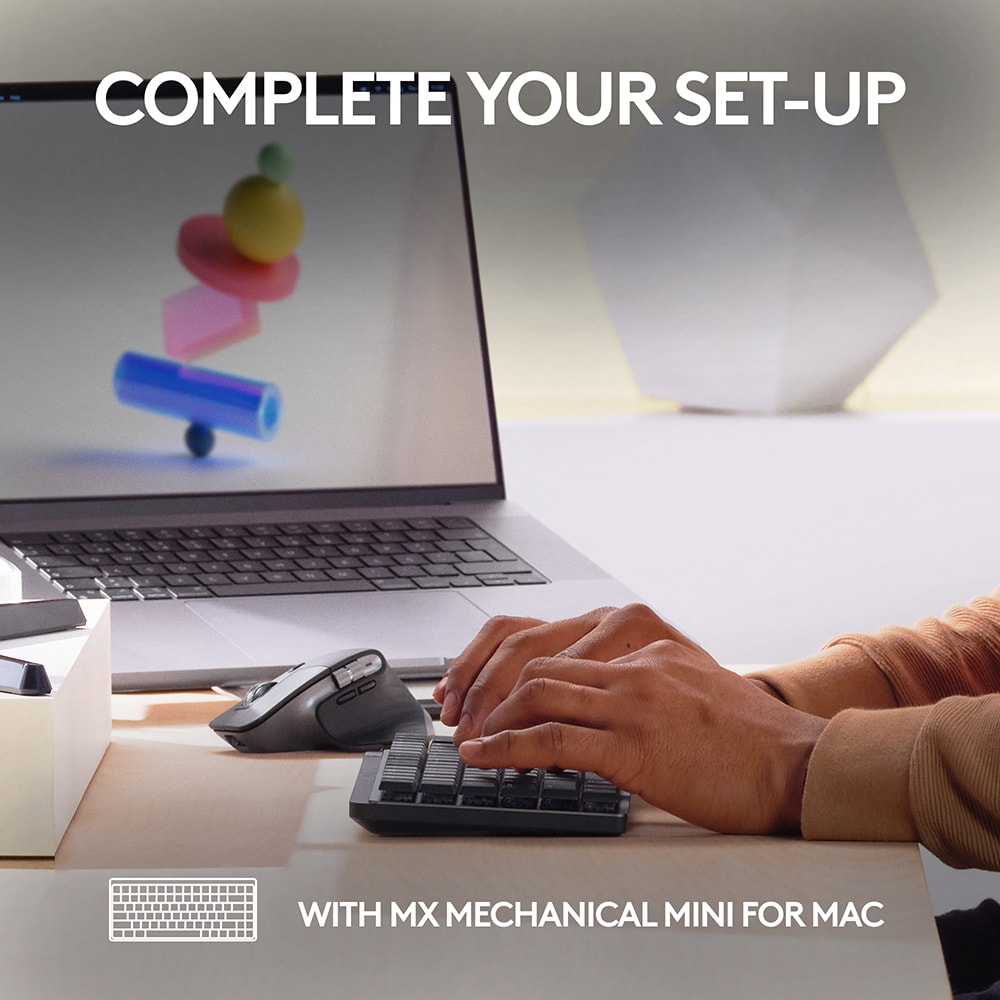 Mouse Bluetooth pentru Mac LOGITECH MX Master 3S, 8000 dpi, negru