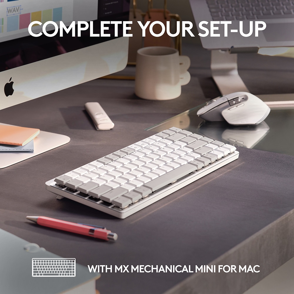 Mouse Bluetooth pentru Mac LOGITECH MX Master 3S, 8000 dpi, alb