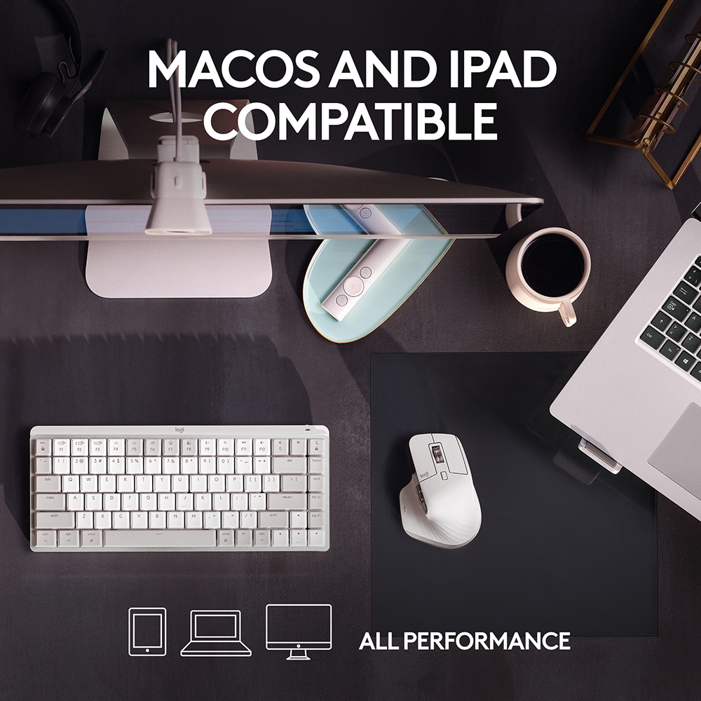 Mouse Bluetooth pentru Mac LOGITECH MX Master 3S, 8000 dpi, alb