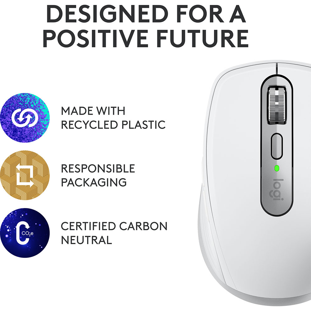 Mouse Wireless LOGITECH MX Anywhere 3S, 8000 dpi, argintiu