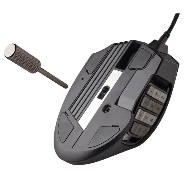Mouse gaming CORSAIR Scimitar RGB - MMO, 12000 dpi, negru