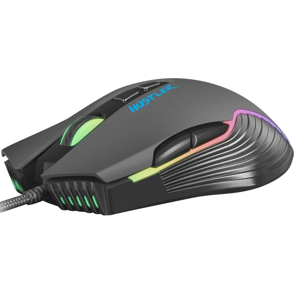 Mouse Gaming FURY Hustler, 6400 dpi, negru