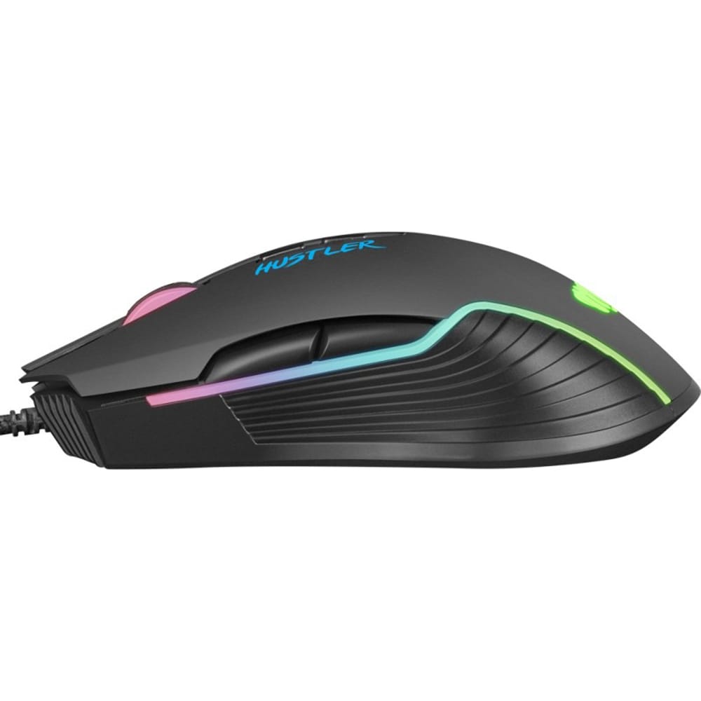 Mouse Gaming FURY Hustler, 6400 dpi, negru