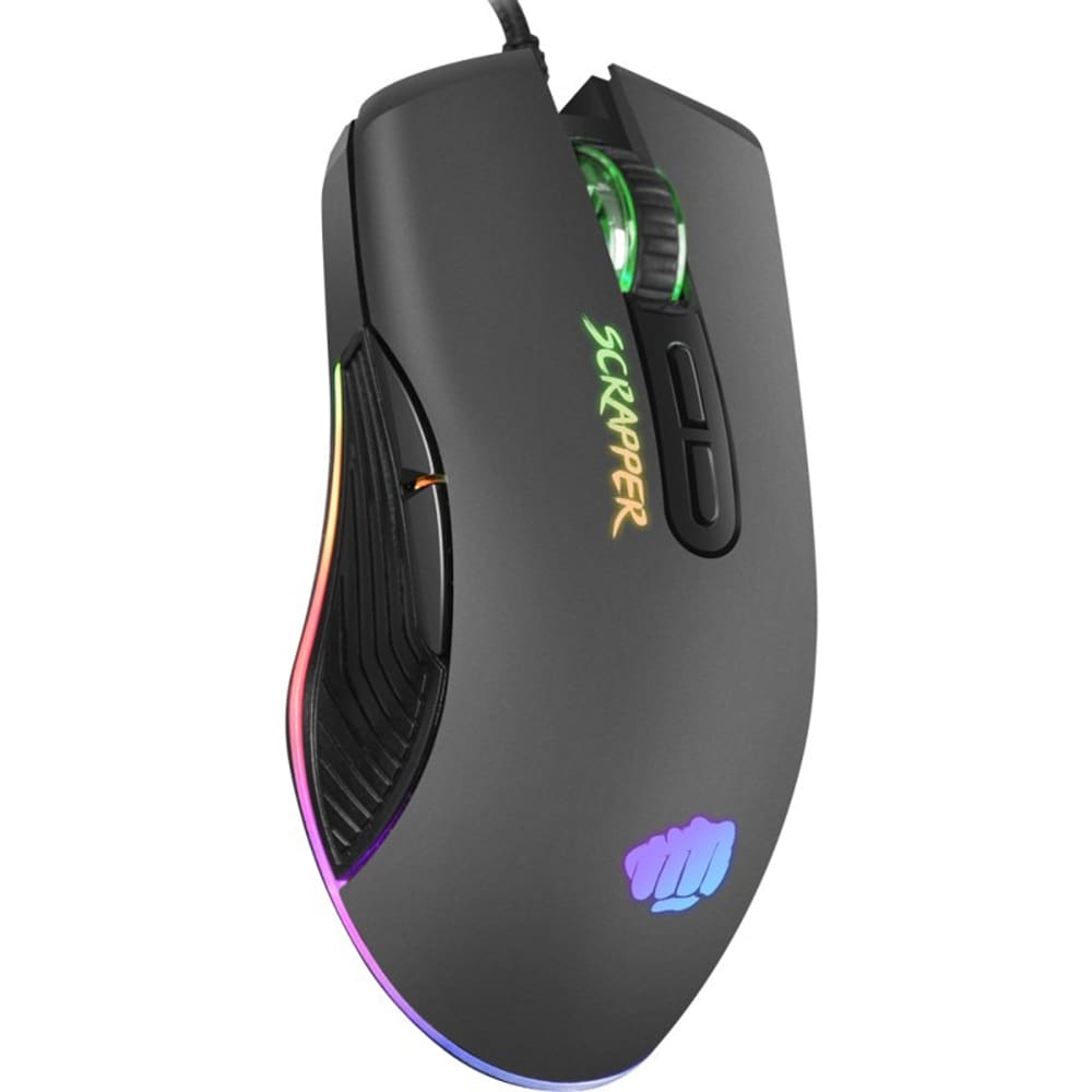 Mouse Gaming FURY Scrapper, 6400 dpi, negru
