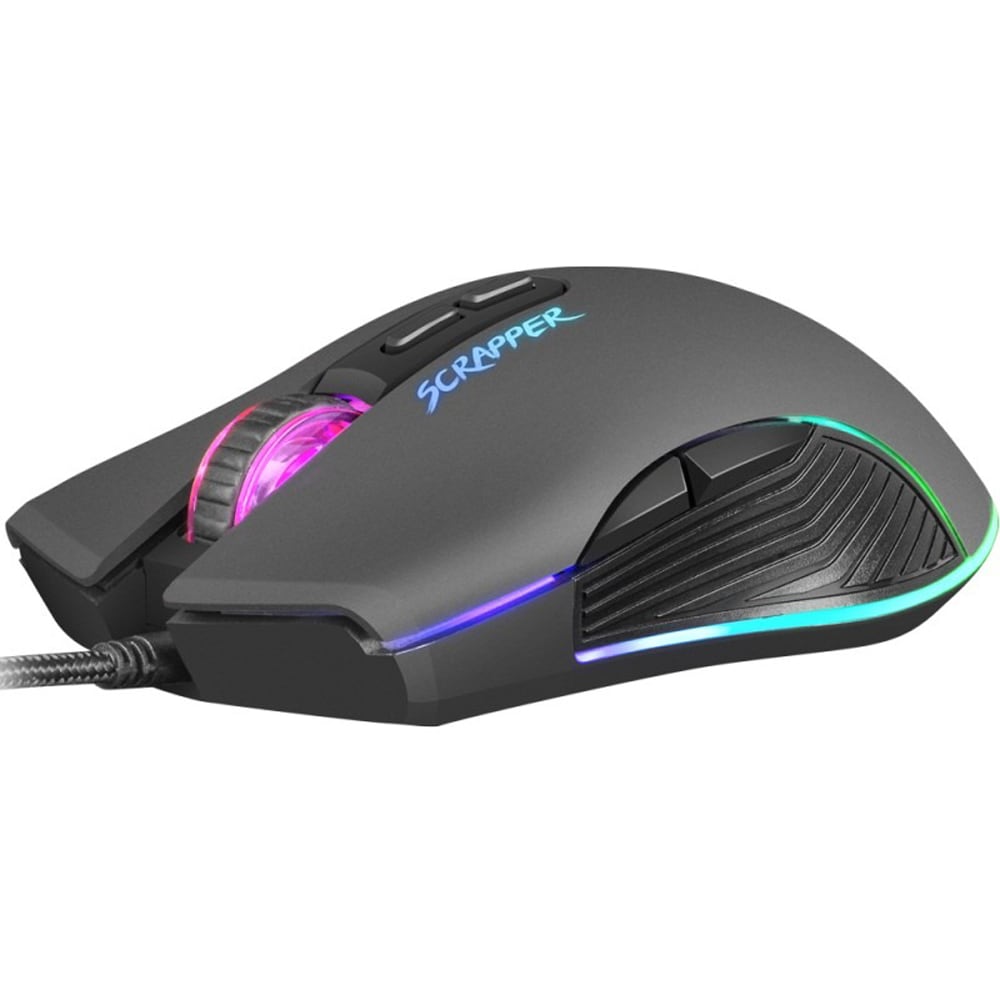 Mouse Gaming FURY Scrapper, 6400 dpi, negru