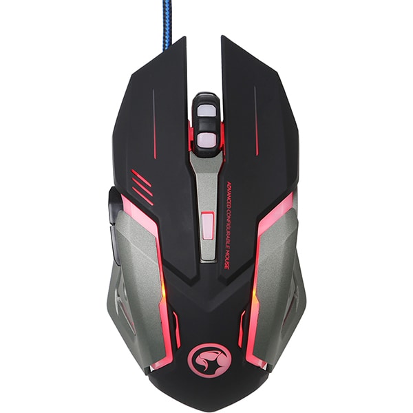 Mouse Gaming MARVO M314 RGB, 1200-3200 dpi, negru-gri