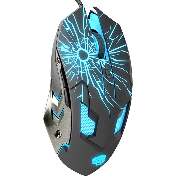 Mouse Gaming FURY Gladiator, 3200 dpi, negru-albastru