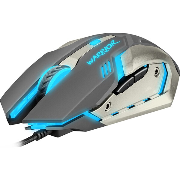Mouse Gaming FURY Warrior, 3200 dpi, negru-argintiu