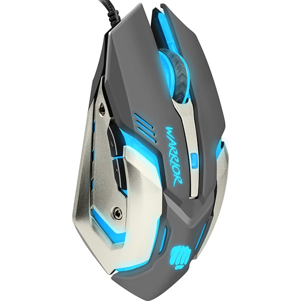 Mouse Gaming FURY Warrior, 3200 dpi, negru-argintiu