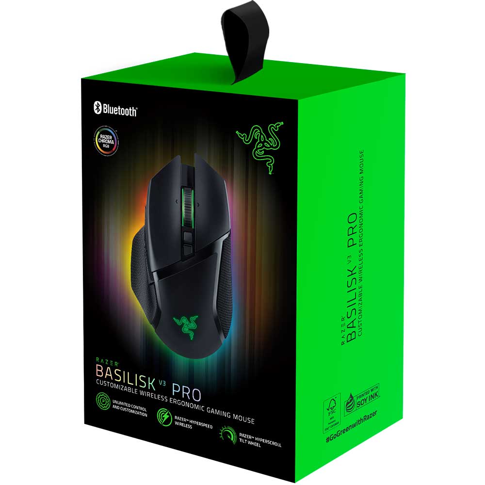 Mouse Gaming Wireless RAZER Basilisk V3 Pro, Dual-Mode, 30000 dpi, Bluetooth, negru