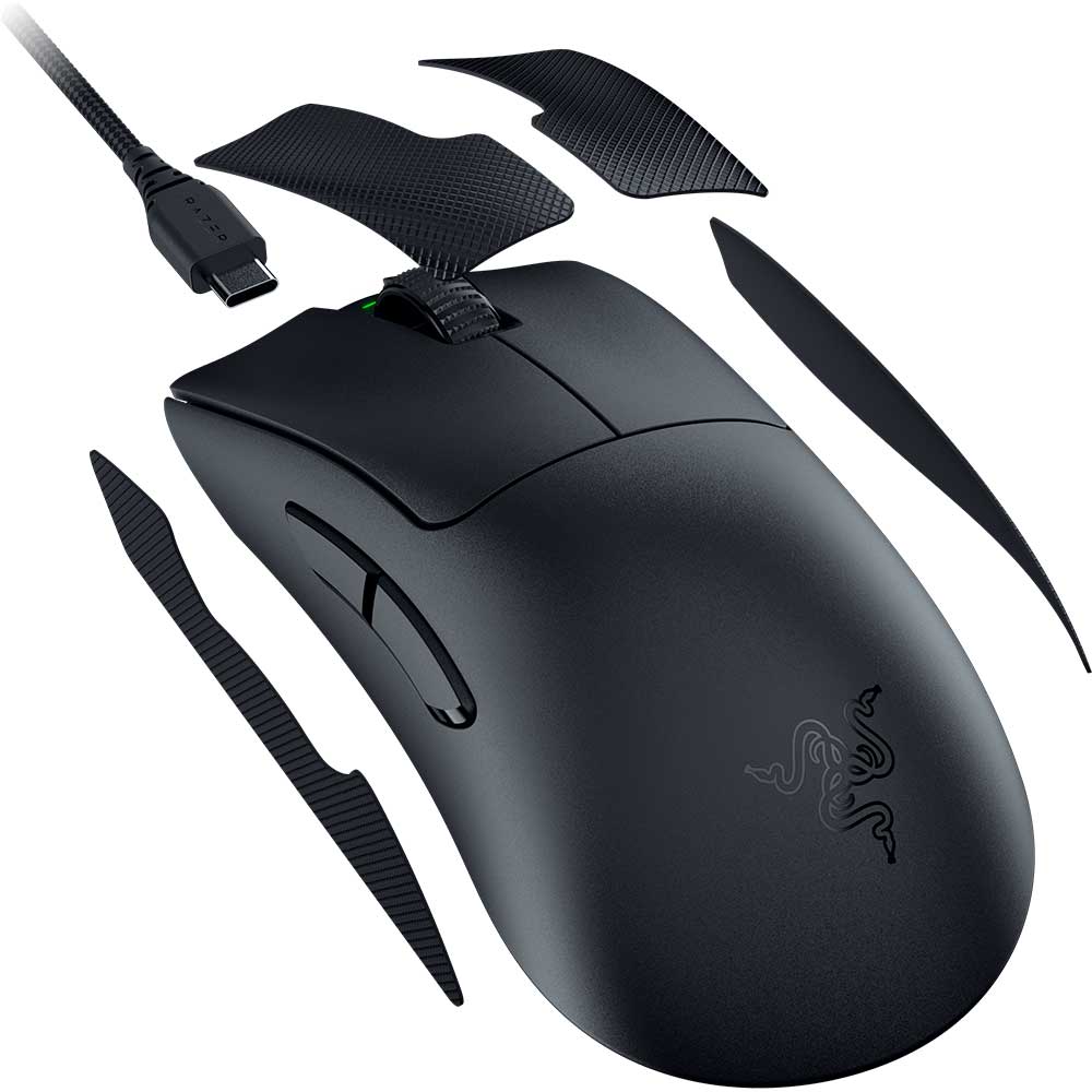 Mouse Gaming Wireless RAZER DeathAdder V3 Pro, Dual-Mode, 30000 dpi, negru