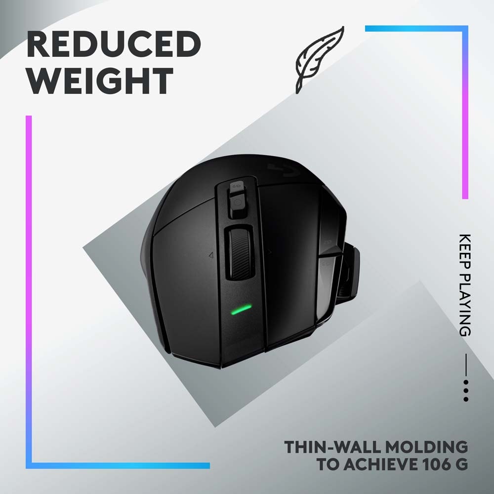 Mouse Gaming Wireless LOGITECH G502 X PLUS, Dual-Mode, 25600 dpi, Black Premium