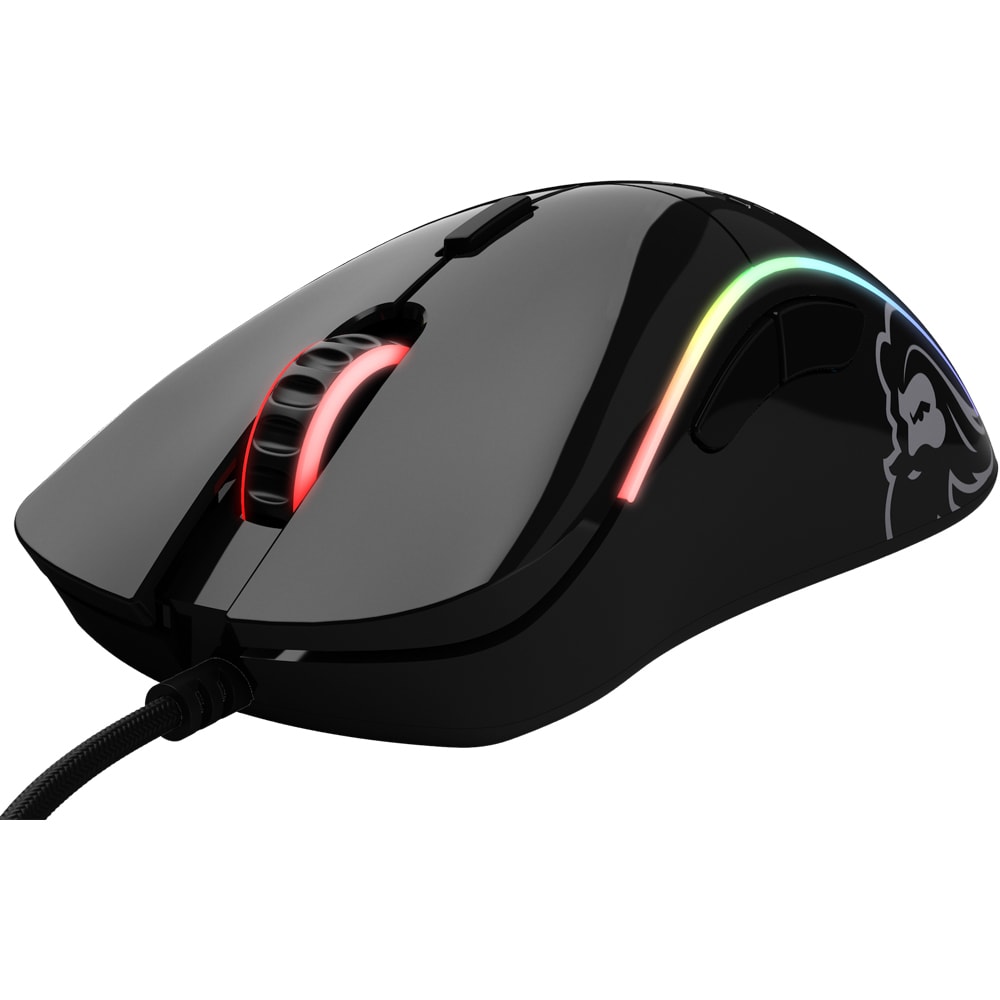Mouse Gaming GLORIOUS Model D, 12000 dpi, Glossy Black