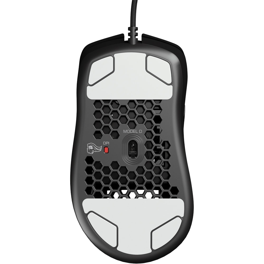 Mouse Gaming GLORIOUS Model D, 12000 dpi, Glossy Black