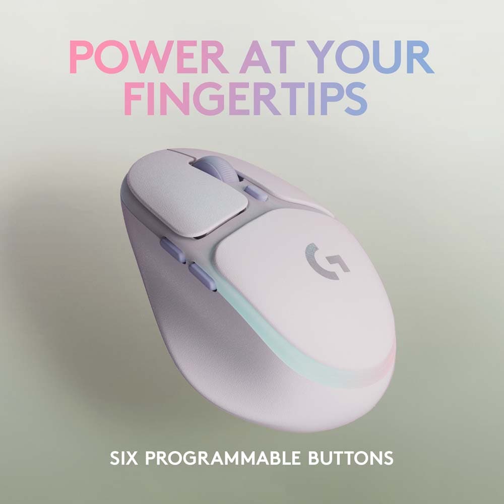 Mouse Gaming Wireless LOGITECH G705 LIGHTSYNC RGB, Dual-Mode, 8200 dpi, Bluetooth, alb