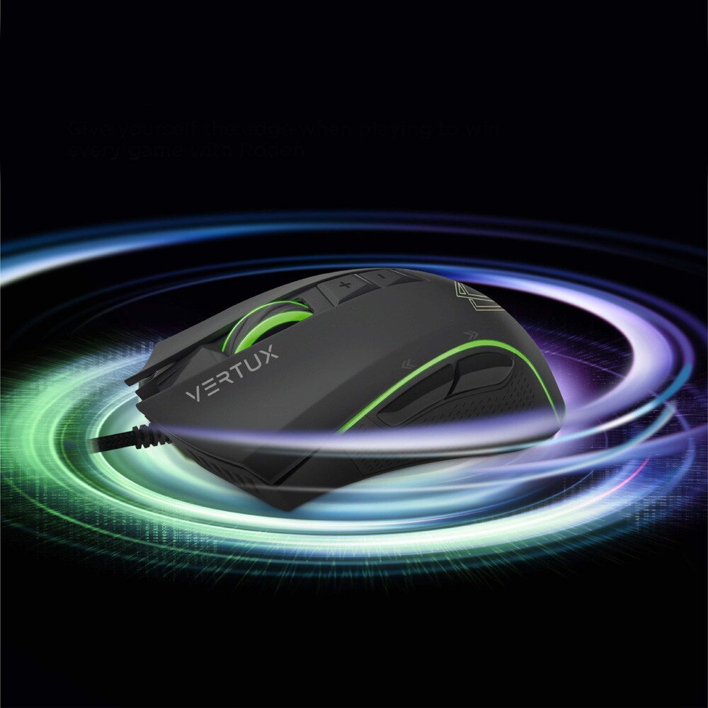 Mouse Gaming VERTUX Rodon, 12000 dpi, negru
