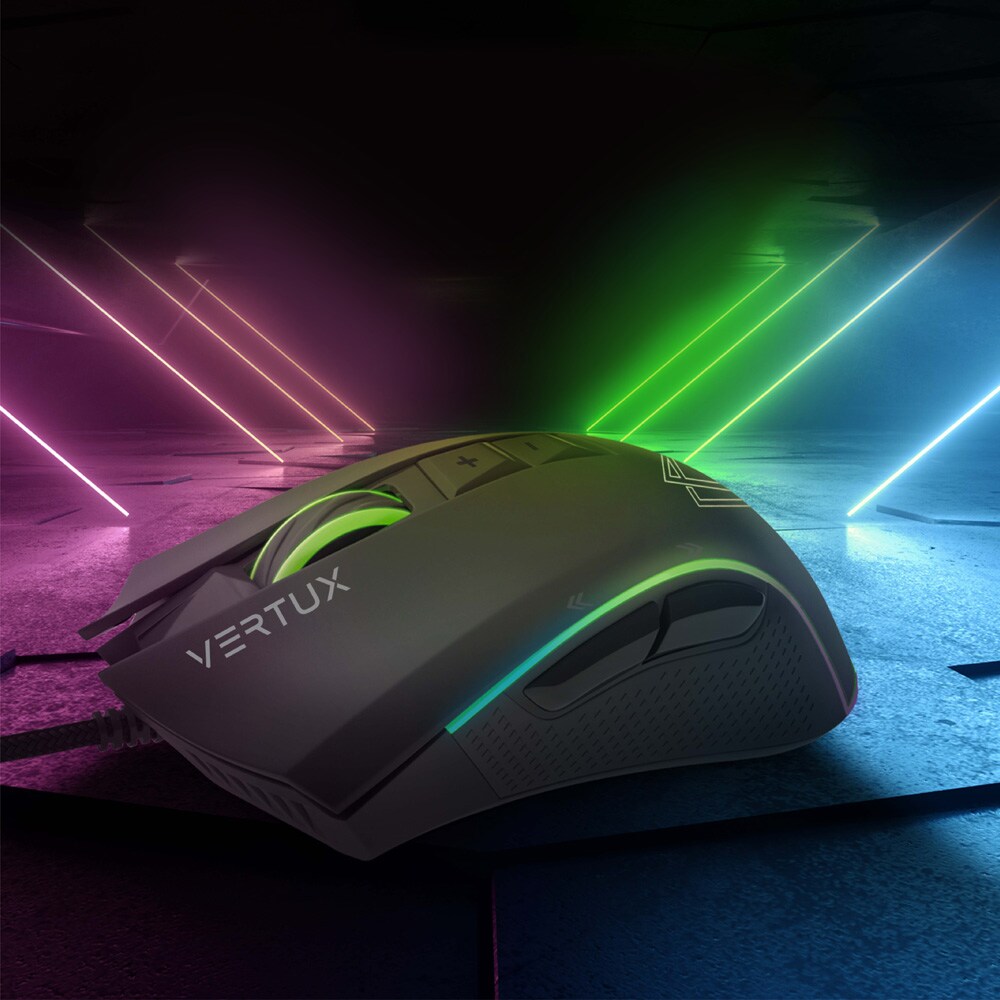 Mouse Gaming VERTUX Rodon, 12000 dpi, negru
