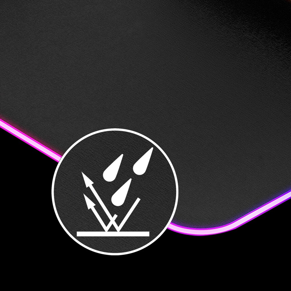 Mouse Pad Gaming VERTUX SwiftPad-L, RGB, negru