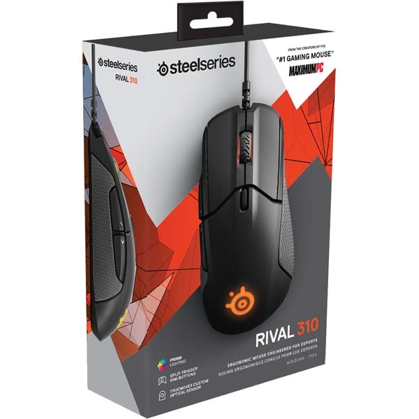 Mouse Gaming STEELSERIES Rival 310, 12000 dpi, negru