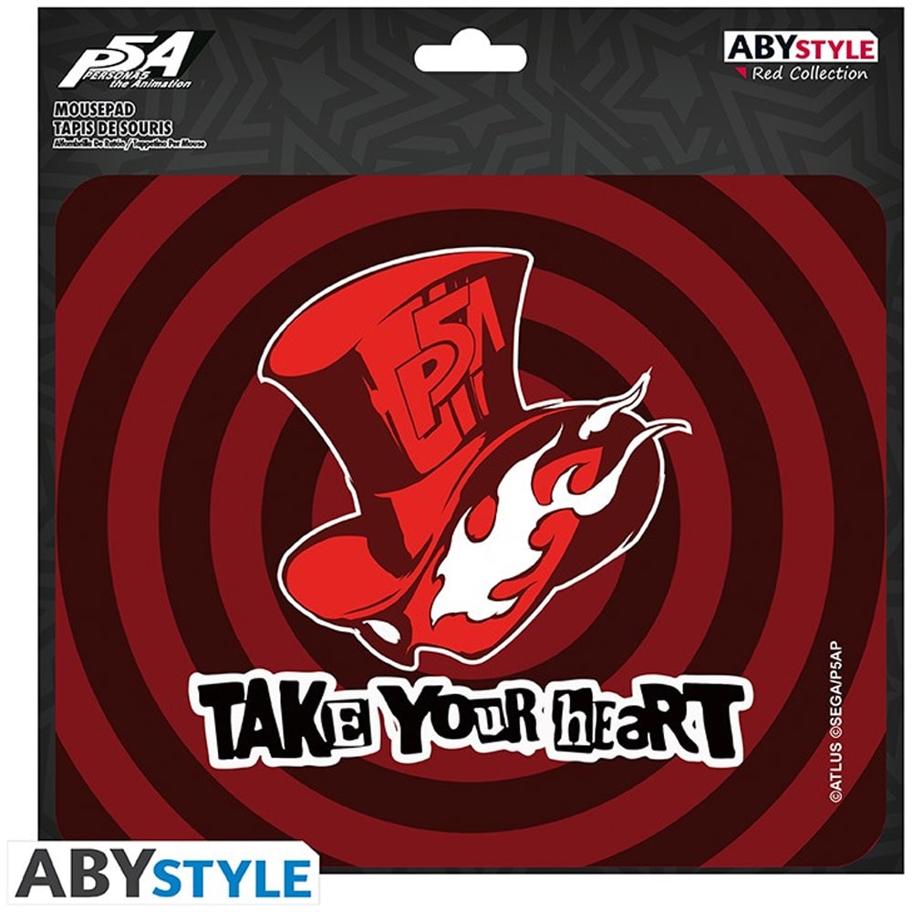 Mouse Pad Gaming ABYSSE CORP Persona 5 Calling Card, rosu