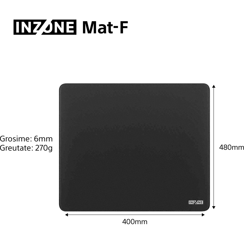 Mouse Pad Gaming SONY INZONE Mat-F, negru