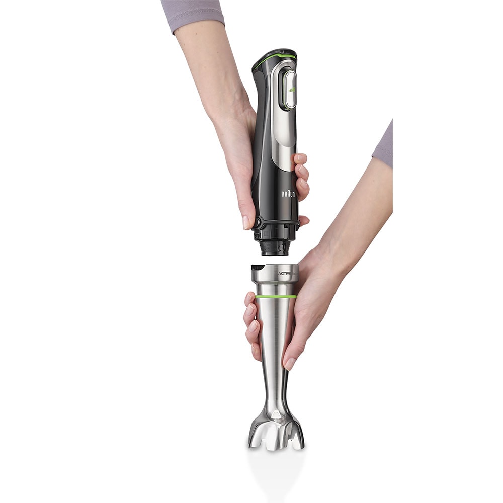 Mixer vertical BRAUN MQ9135XI, 0.6l, 1200W, viteza variabila, argintiu-negru