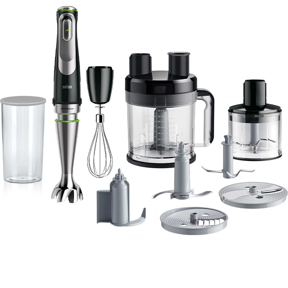 Mixer vertical BRAUN MQ9195XLI, 2l, 1200W, viteza variabila, negru-argintiu