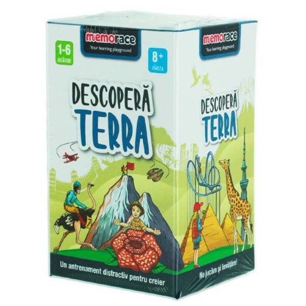 Joc de societate MEMORACE Descopera Terra MR0110, 8 ani+, 1-6 jucatori