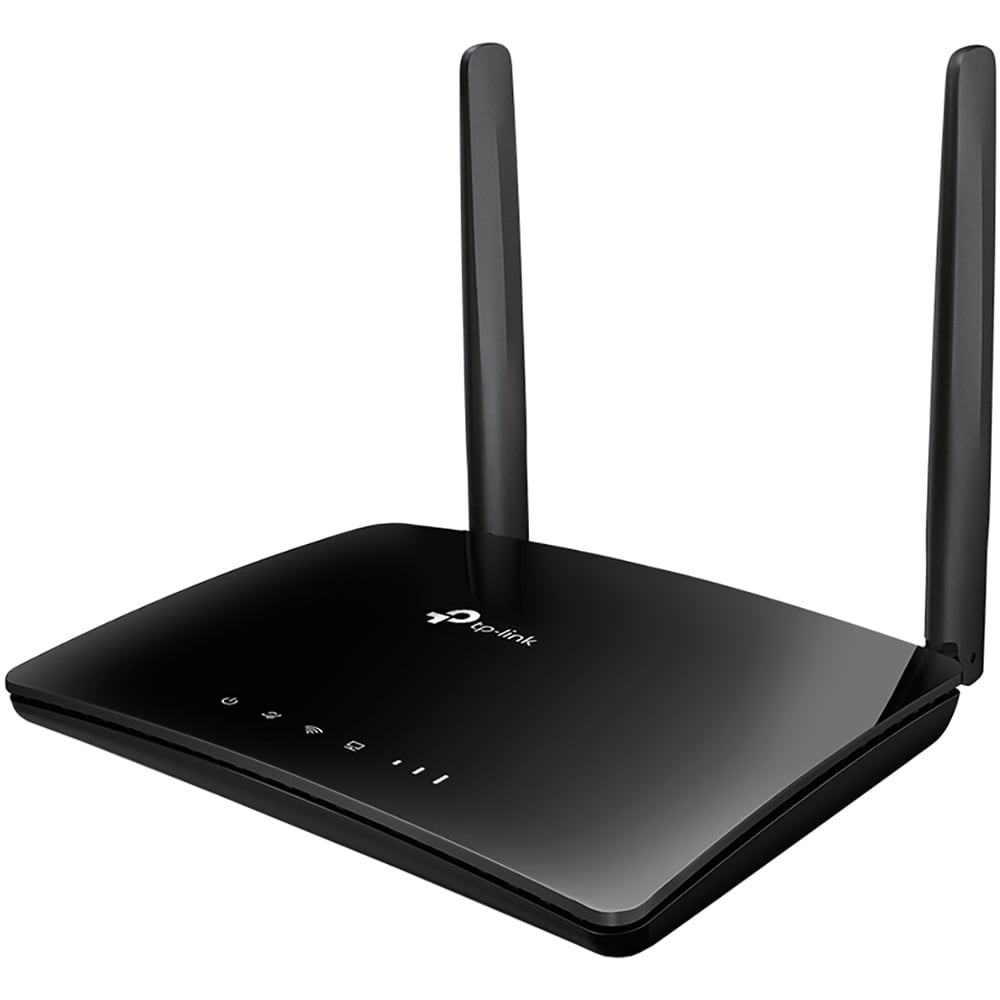 Router Wireless TP-LINK MR402 AC1200, Wi-Fi 5, Dual-Band 300 + 867 Mbps, 4G LTE Nano SIM, negru