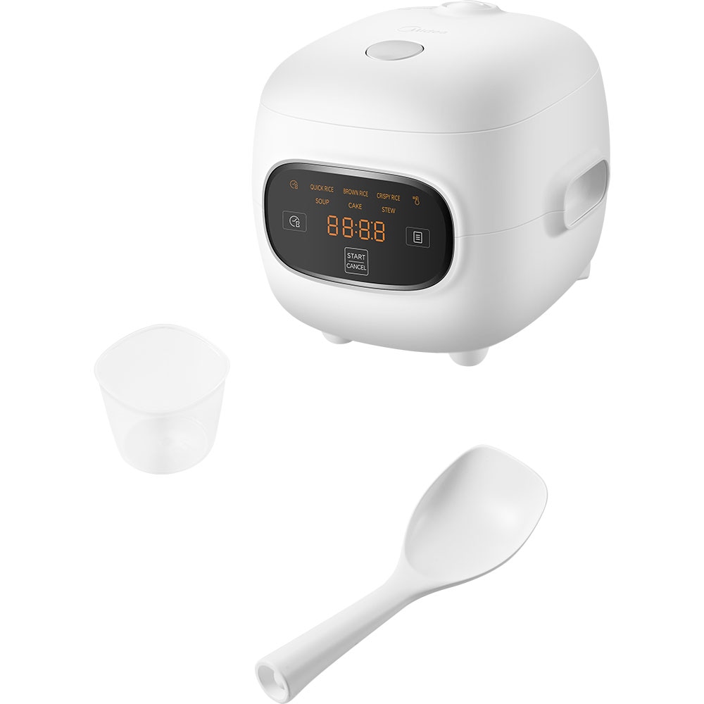 Aparat pentru gatit orez MIDEA MRD121BBMWH, 1.2l, 375W, 6 programe, alb