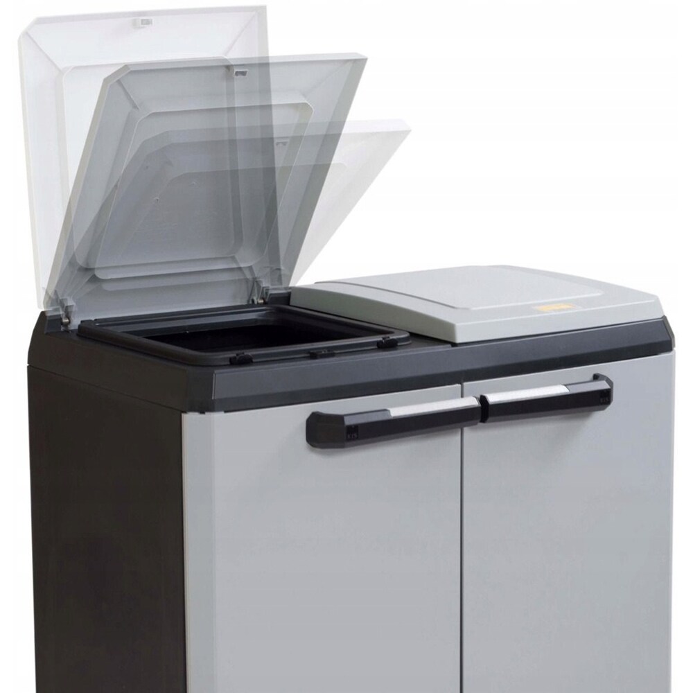 Dulap depozitare gradina KETER Split Premium, compozit plastic, 68 x 39 x 92 cm, gri