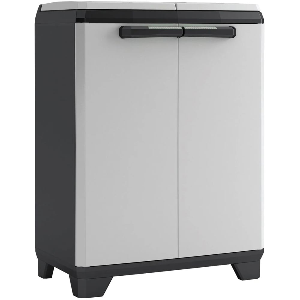 Dulap reciclare gradina KETER Split Basic, compozit plastic, 68 x 39 x 85 cm, gri