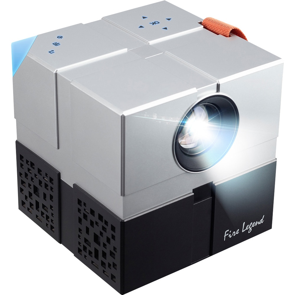 Videoproiector ACER AOpen L20, HD 1280 x 720p, 135 ANSI lumeni, Bluetooth, Wi-Fi, argintiu-negru