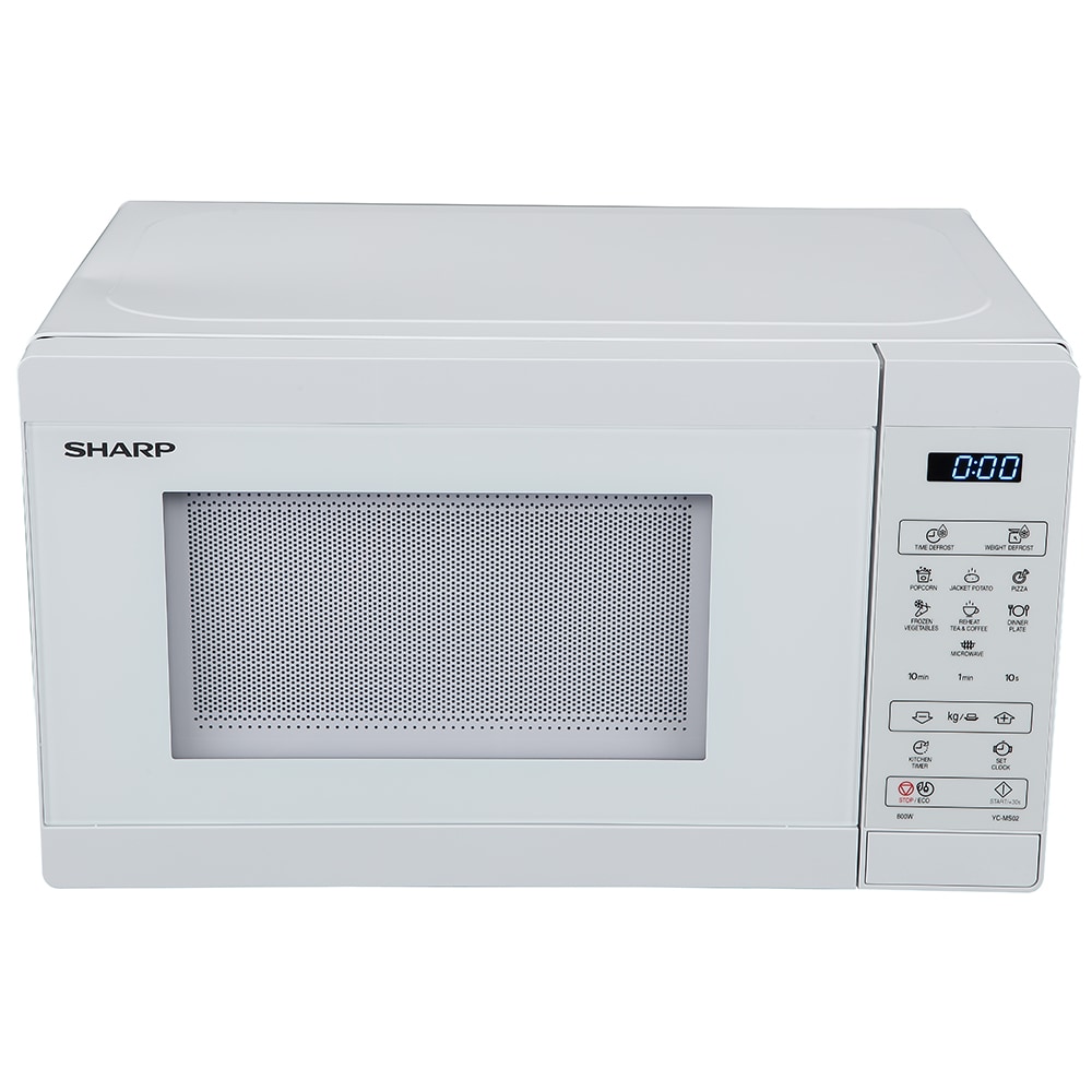 Cuptor microunde SHARP YC-MS02E-C, 20l, 800W, alb