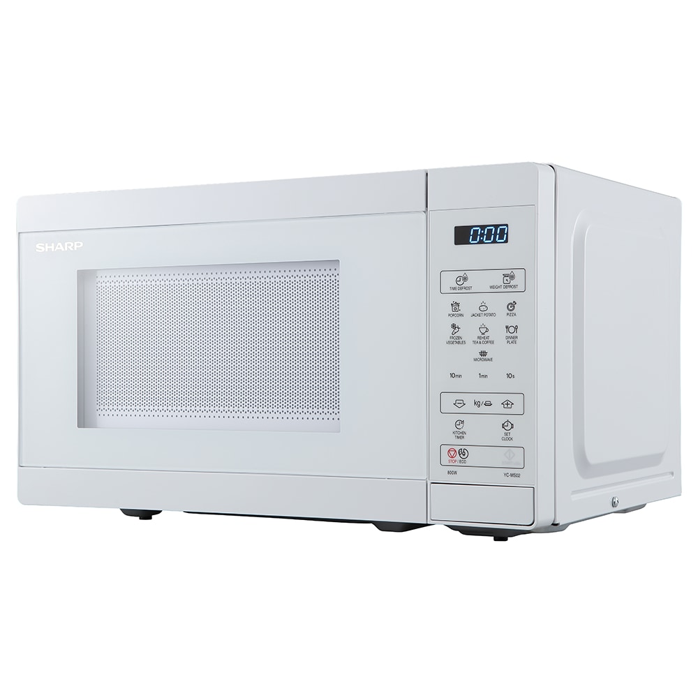 Cuptor microunde SHARP YC-MS02E-C, 20l, 800W, alb