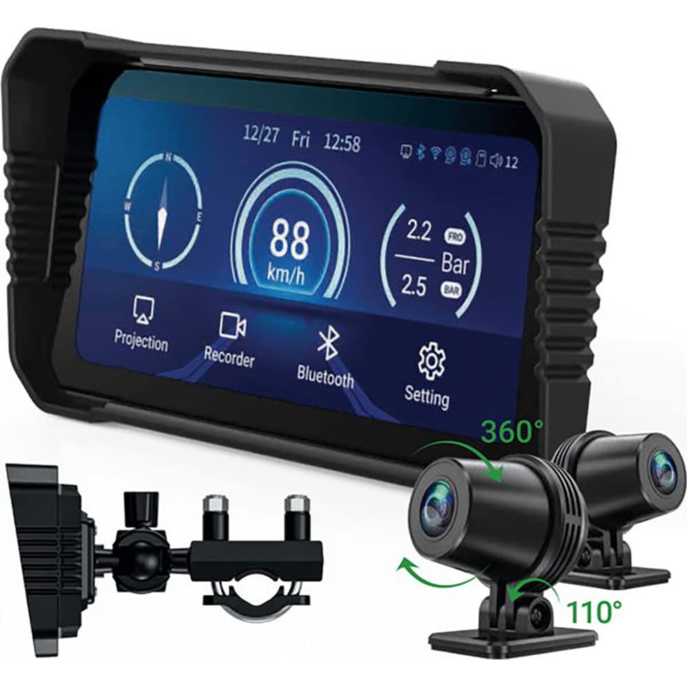 Camera moto duala DVR NAVITEL MS850 Dual, Full HD, G-Senzor, negru