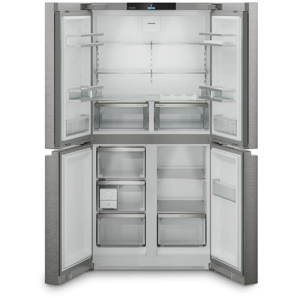 Side by Side LIEBHERR Msdd 9012 pure, Duo Cooling, 576 l, H 180.5 cm, Clasa D, argintiu
