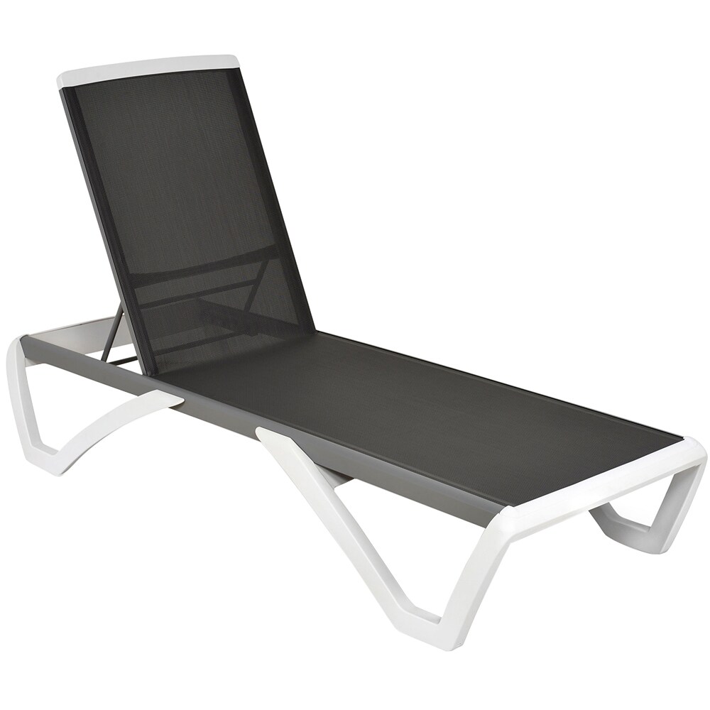 Sezlong gradina MAISON MEX Yati, aluminiu, 68.8 x 170 x 31-99 cm, gri