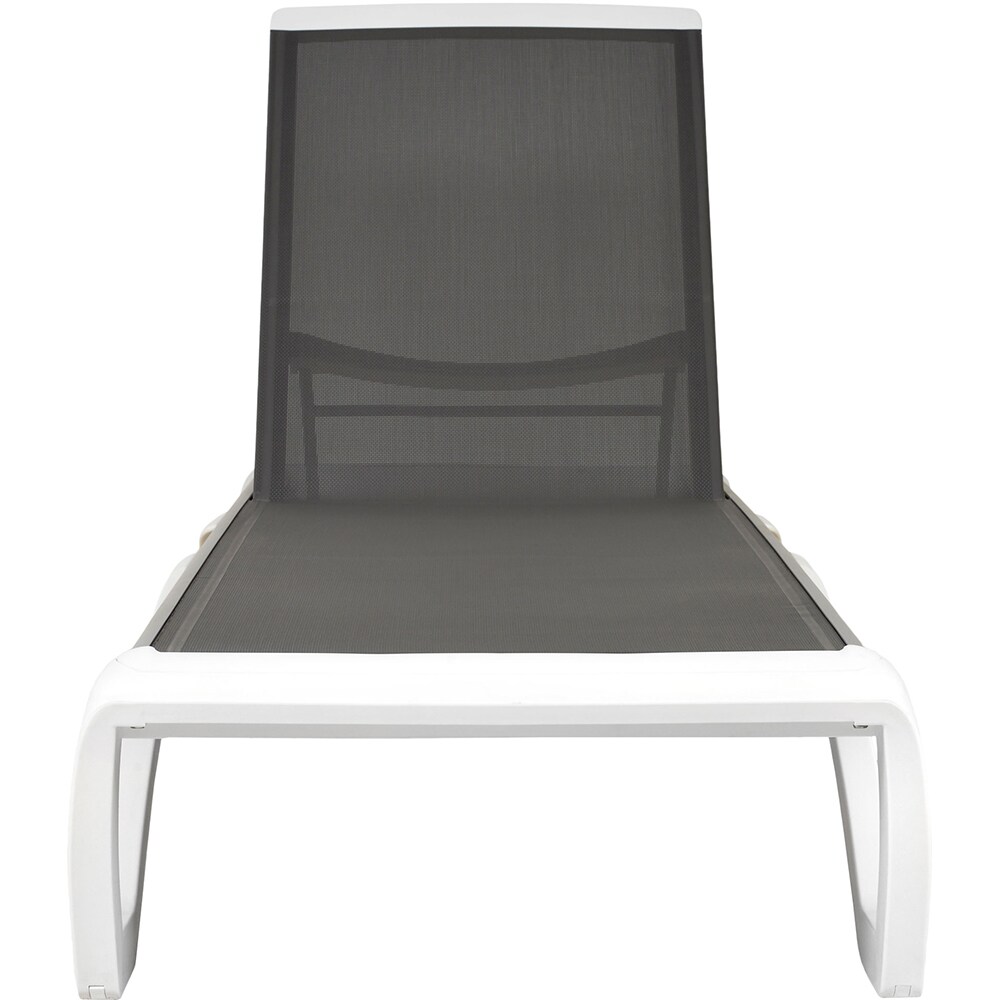 Sezlong gradina MAISON MEX Yati, aluminiu, 68.8 x 170 x 31-99 cm, gri