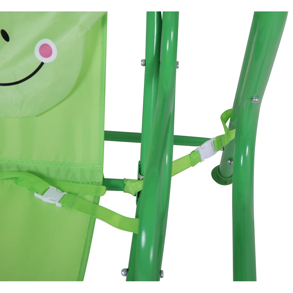 Balansoar gradina Frog, 2 locuri, 115 x 75 x 110 cm, verde