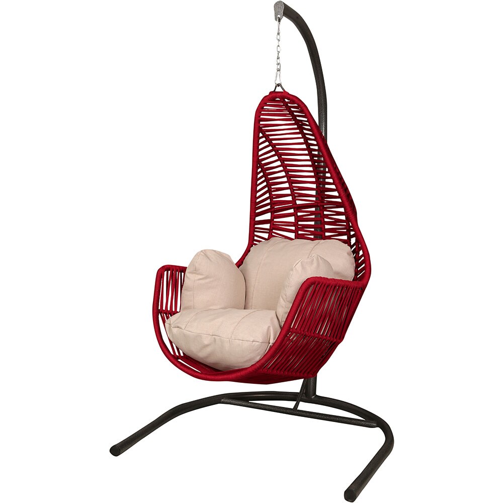 Leagan gradina OUTDOOR, 100 x 115 x 198 cm, rosu