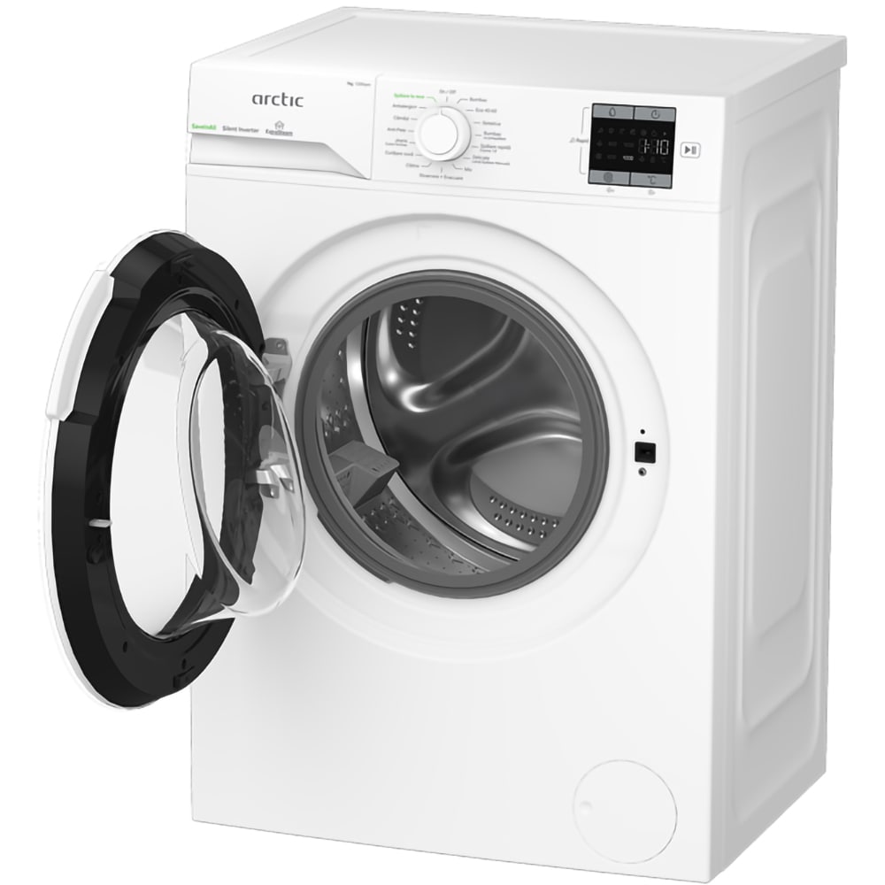 Masina de spalat rufe frontala ARCTIC APLM1WFSU17210W, Extra Steam, 7 kg, 1200rpm, Clasa A, alb
