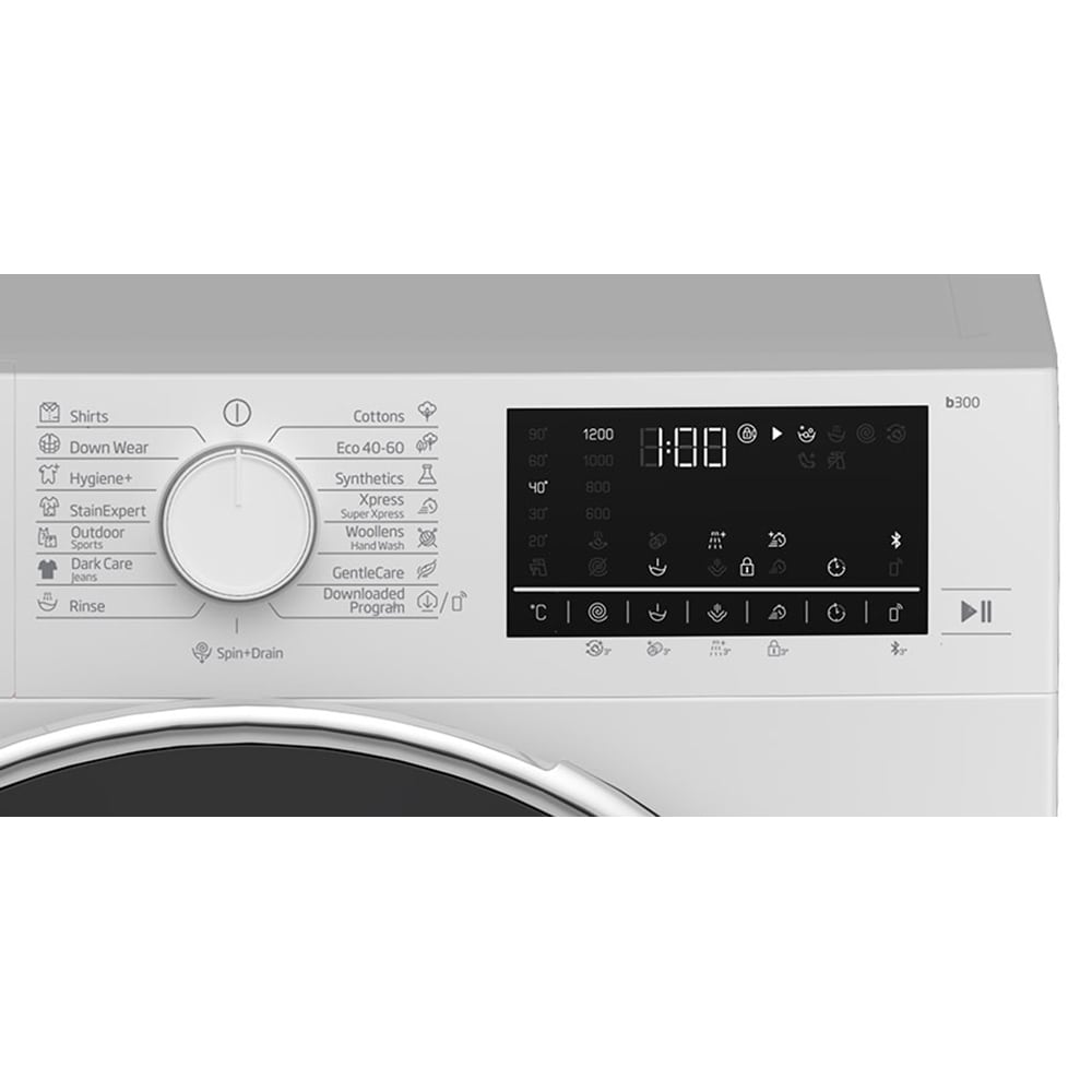 Masina de spalat rufe frontala BEKO B3WFU7922WB, SteamCure, 9kg, 1200rpm, Clasa C, alb