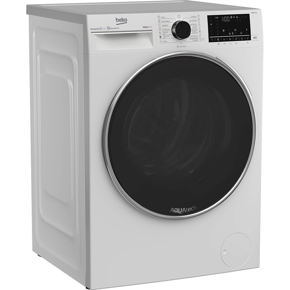 Masina de spalat rufe frontala BEKO B5WFU79418WB, AquaTech, SteamCure, 9 kg, 1400rpm, Clasa A, alb